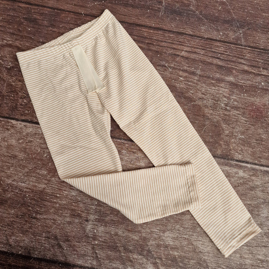 Leggings - Ringel Hellbeige