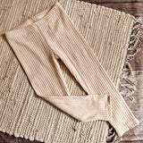 Leggings | Wide Rib Beige