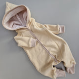 Cotton Fleece Overall - Light Beige