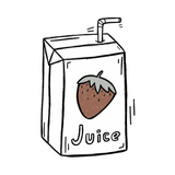 Iron-on image | Strawberry juice Small
