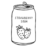 Iron-on patch | Strawberry Soda