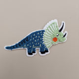 Chenille Patch | Triceratops