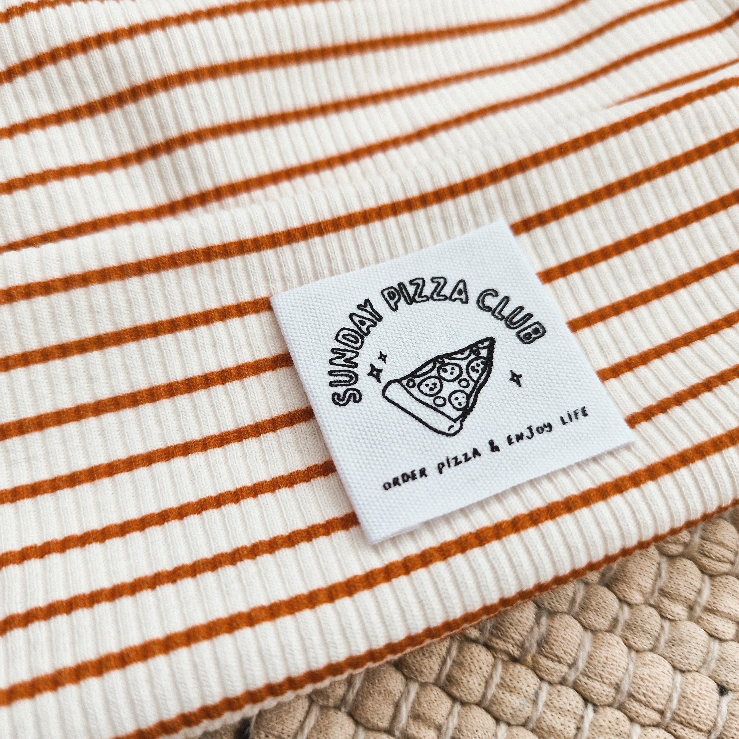 Beanie - Striped Pizza