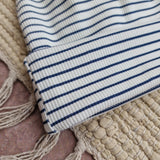 Beanie - Stripes Blue/White