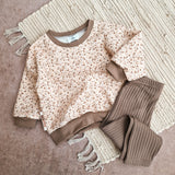 Oversized Sweater - Waffle Flowers