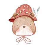 Iron-on Patch | Mushroom Head Bear