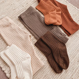 Leggings | Wide Rib Brick Red
