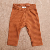 Leggings | Wide Rib Brick Red