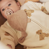 Schnullertier Blatt Frottee | Biscuit