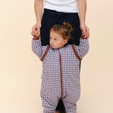 Molis Winter-Schlafsack | Vichy-Karo in Braun & Blau TOG 2,5