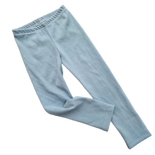 Leggings - Rib Blau