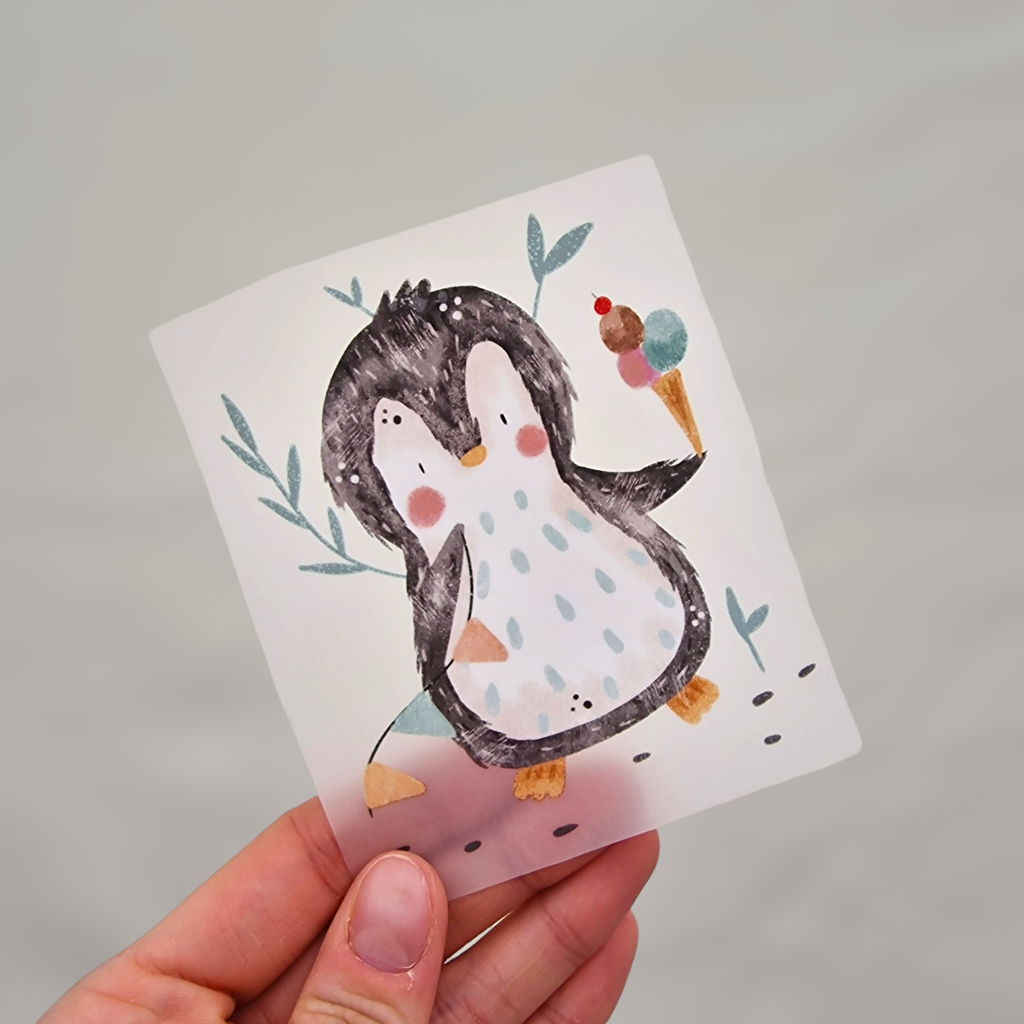 Pinguin Mit Eis Minikor