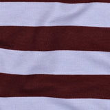 Soft Sweat | Streifen Bordeaux/Lavendel