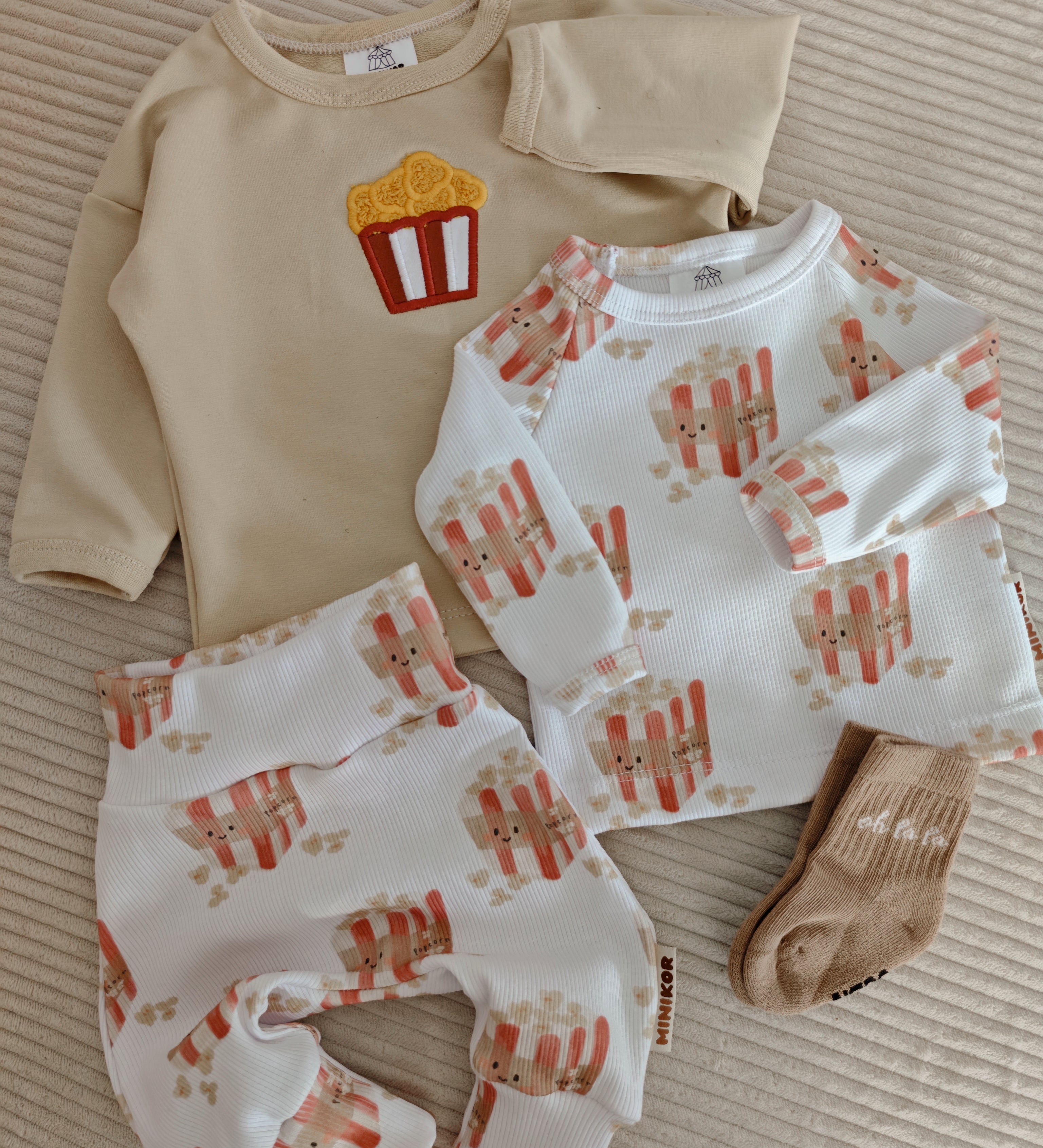 Pull Cœur - Popcorn