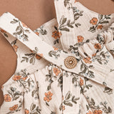 Musselinlatzhose | Floral Peach