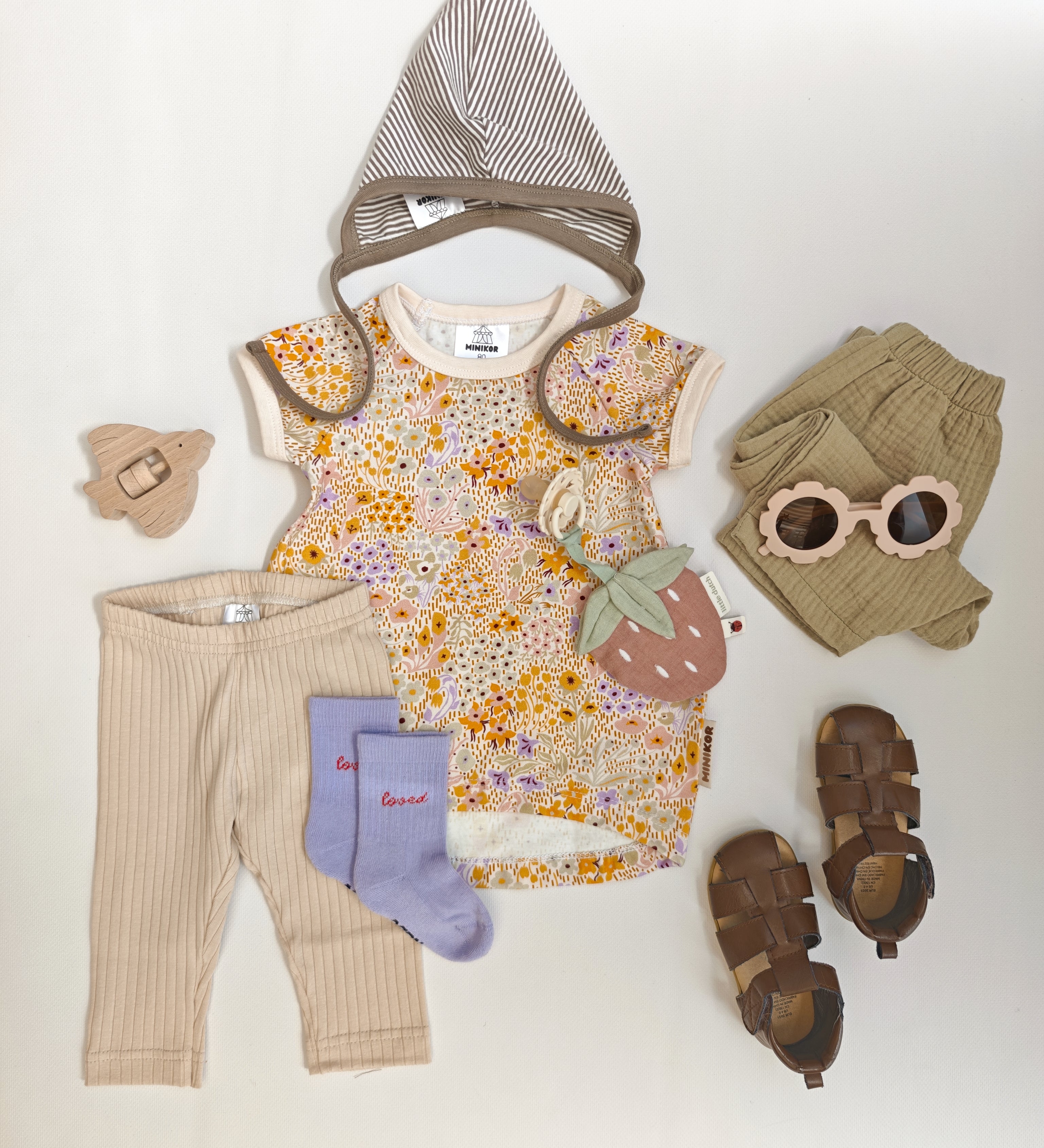 Spidslue | Ringel Taupe