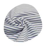 Rib Jersey | Streifen Blau