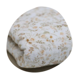 Musselin | Beige Blumen