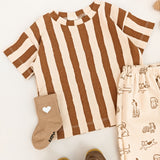 Oversize T-Shirt | Striped Brownie