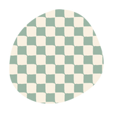 French Terry | Soft Mint Grid
