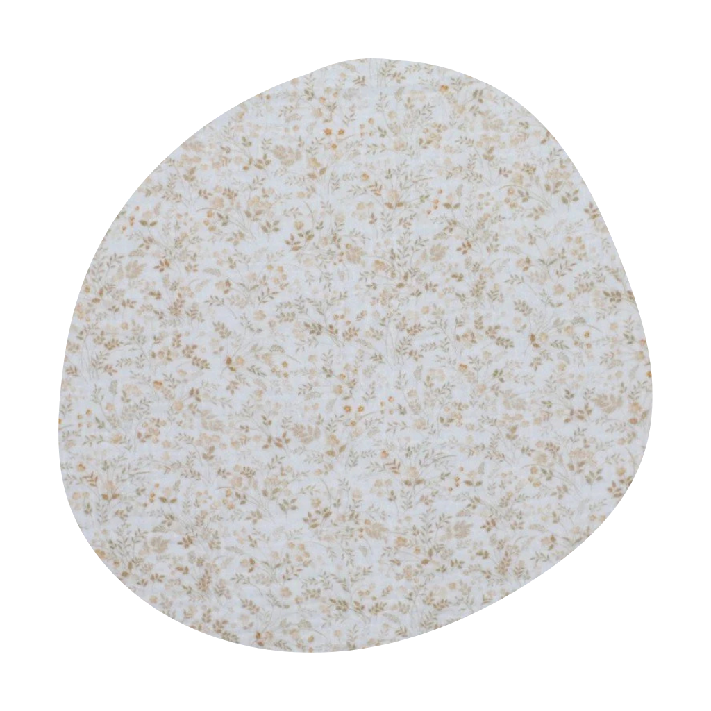 Muslin | Beige Flowers