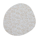 Musselin | Beige Blumen