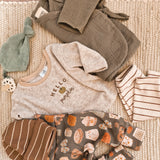 Leggings | Striped Cream
