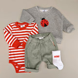 Ribbed Jersey | Stripe Red
