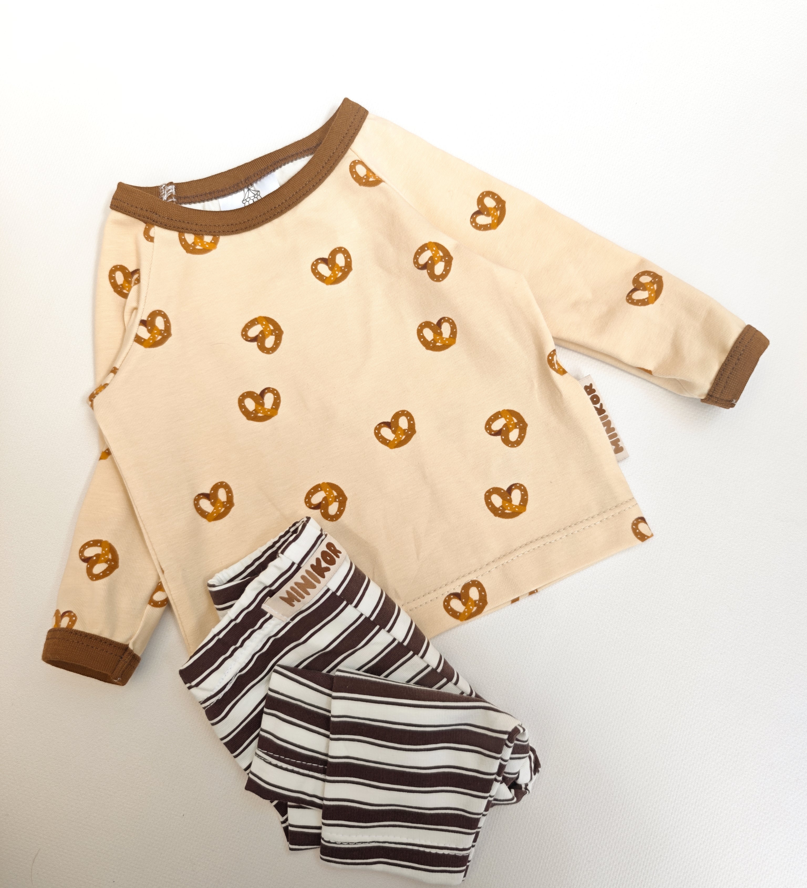 Leggings | Double Stripes Braun