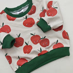 Oversize Sweater Apfel – handgenähte Kinderkleidung von Minikor (Bild 2)