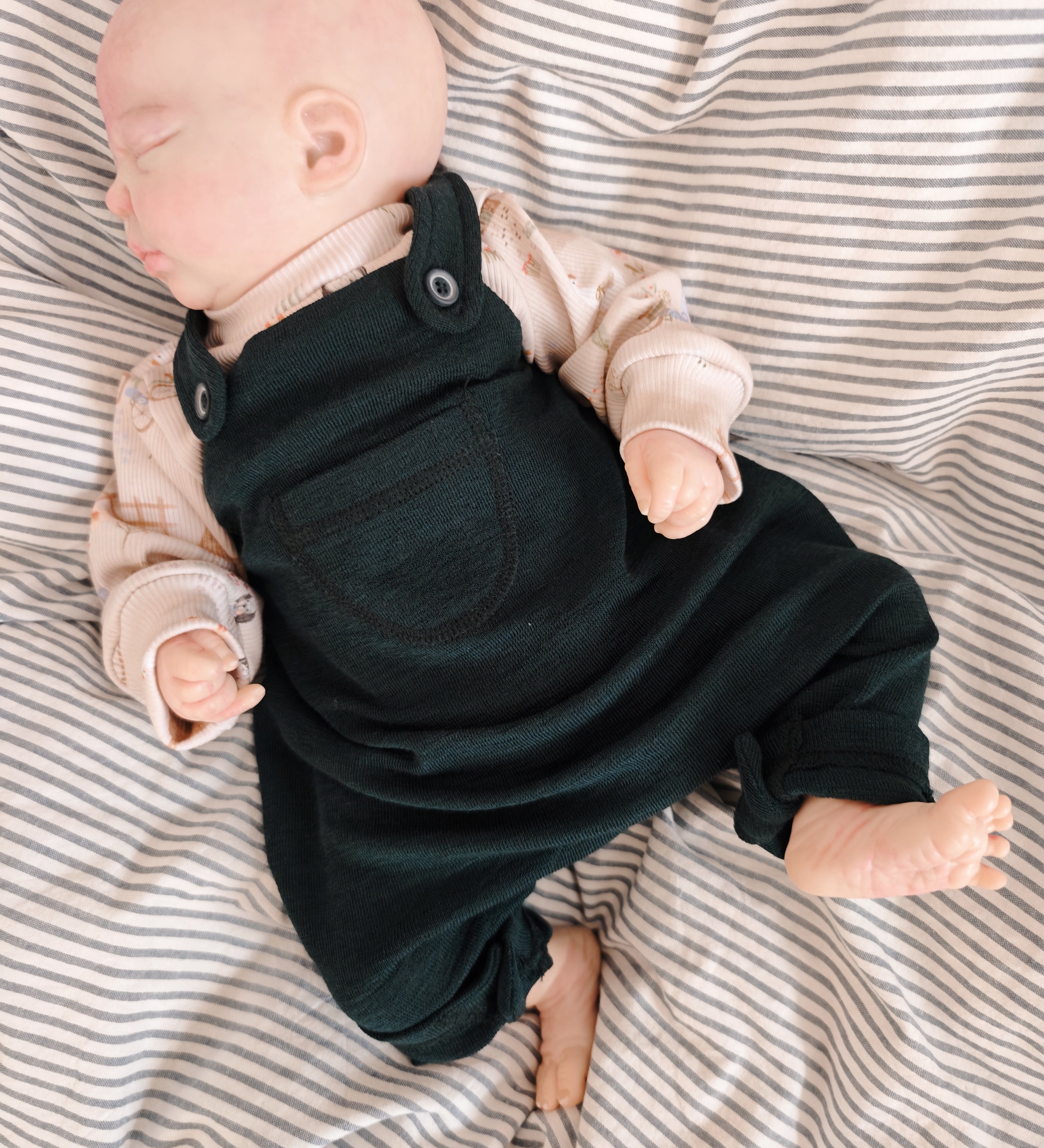 Lilac Overalls | Bottle Green Merino