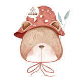 Iron-on Patch | Mushroom Head Bear